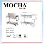 MOCHA DISH RACK - 2 TIER  MDR11103 #RAK PINGGAN#碗碟架