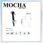 MOCHA BIDET SPRAY (ABS) M33-BL #KEPALA PAIP Air TANGAN TEKANAN KUAT#压手持水龙头