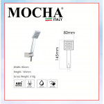 MOCHA SINGLE FUNCTION ABS HAND SHOWER MHS1090 #KEPALA PANCURAN#花洒