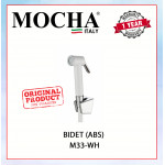 MOCHA BIDET (ABS) M33-WH #KEPALA PAIP Air TANGAN TEKANAN KUAT#压手持水龙头