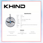 KHIND INDUSTRIAL WALL FAN (26") WF2602 #KIPAS BESI#风扇