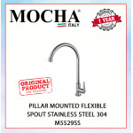 MOCHA PILLAR MOUNTED FLEXIBLE SPOUT STAINLESS  STEEL 304 M4529ASS #KERAN DAPUR#厨房水龙头