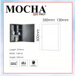 MOCHA STAINLESS STEEL MIRROR CABINET (BLACK POWDER COATING) MMC373 #ALMAR#镜柜