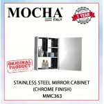 MOCHA STAINLESS STEEL MIRROR CABINET (CHROME FINISH) MMC363 #ALMAR#镜柜