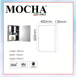 MOCHA STAINLESS STEEL MIRROR CABINET (CHROME FINISH) MMC363 #ALMAR#镜柜