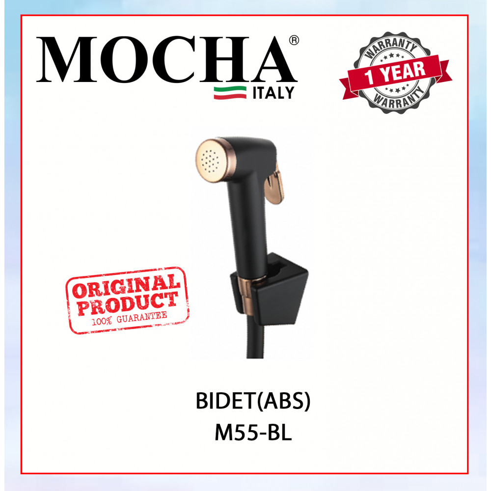 MOCHA BIDET (ABS) M55-BL #KEPALA PAIP Air TANGAN TEKANAN KUAT#压手持水龙头