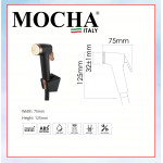 MOCHA BIDET (ABS) M55-BL #KEPALA PAIP Air TANGAN TEKANAN KUAT#压手持水龙头