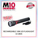 M10 TOOLS (BATTERY INCLUDED) ALUMINIUM RECHARGEABLE LED FLASHLIGHT 10W LE-285 #LAMPU SULUH#手电筒