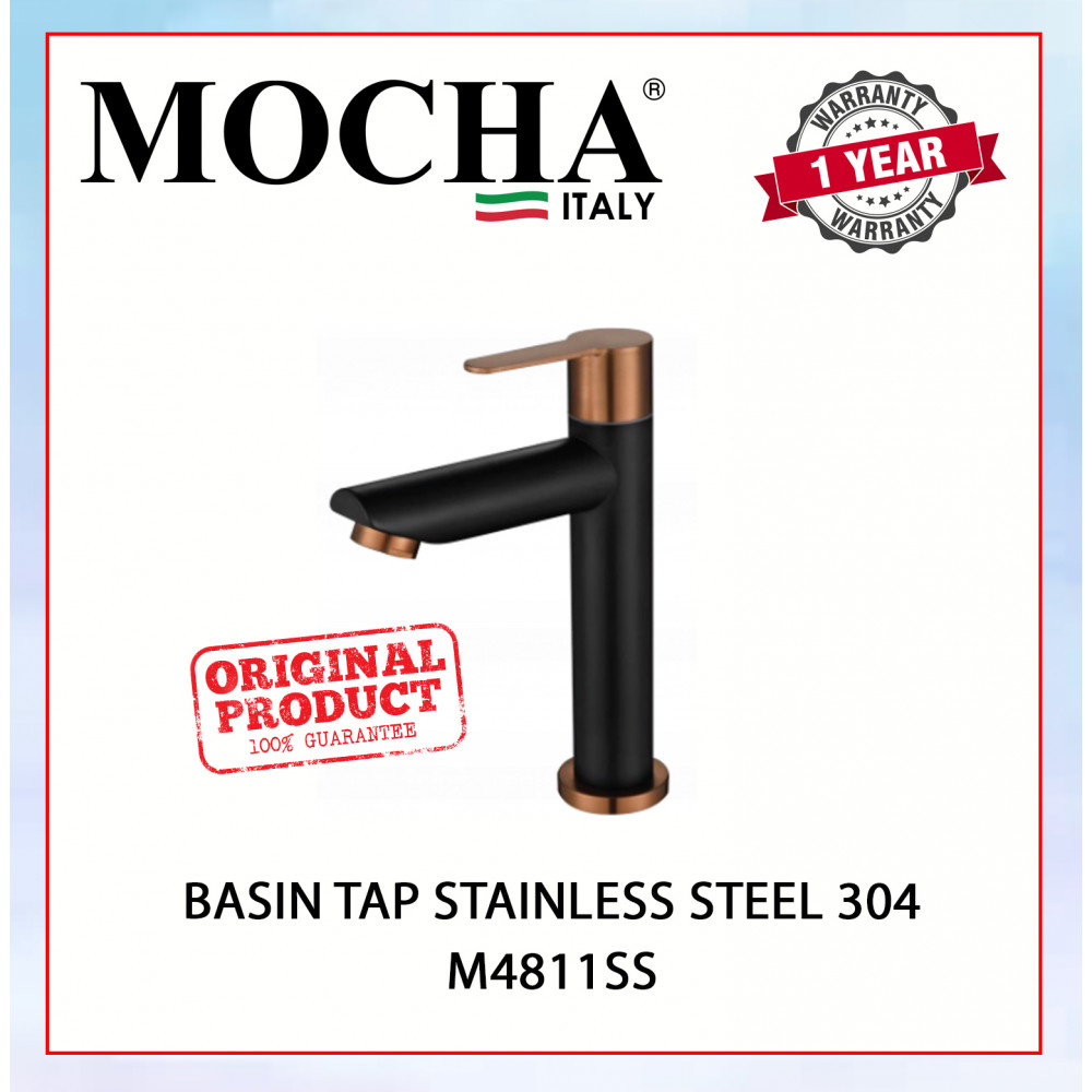 MOCHA BASIN TAP STAINLESS STEEL 304  M4811SS #KETUK BSEN#水龙头