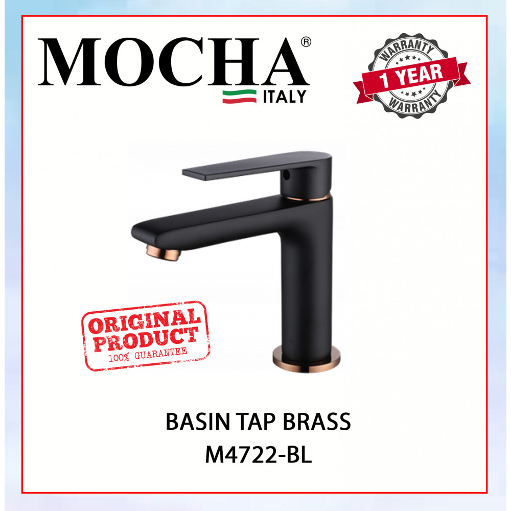 MOCHA BASIN TAP BRASS M4722-BL #KETUK BSEN#水龙头