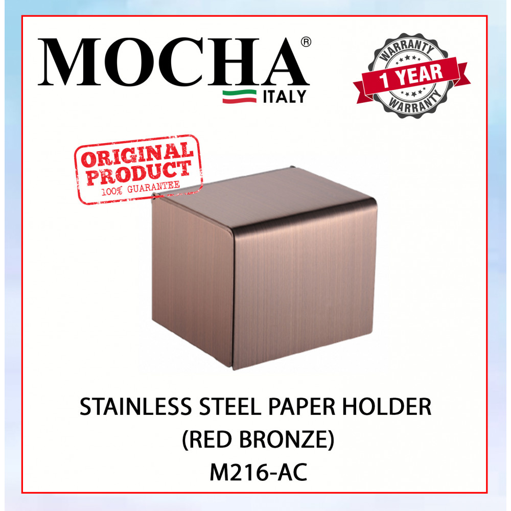 MOCHA STAINLESS STEEL PAPER HOLDER (RED BRONZE) M216-AC #PEMEGANG KERTAS TANDAS#卫生纸架