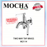 MOCHA TWO WAY TAP BRASS M2114 #PAIP AIR TANDAS BILIK MANDI#双用水龙头