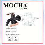 MOCHA TWO WAY TAP BRASS M2814-BL #PAIP AIR TANDAS BILIK MANDI#双用水龙头
