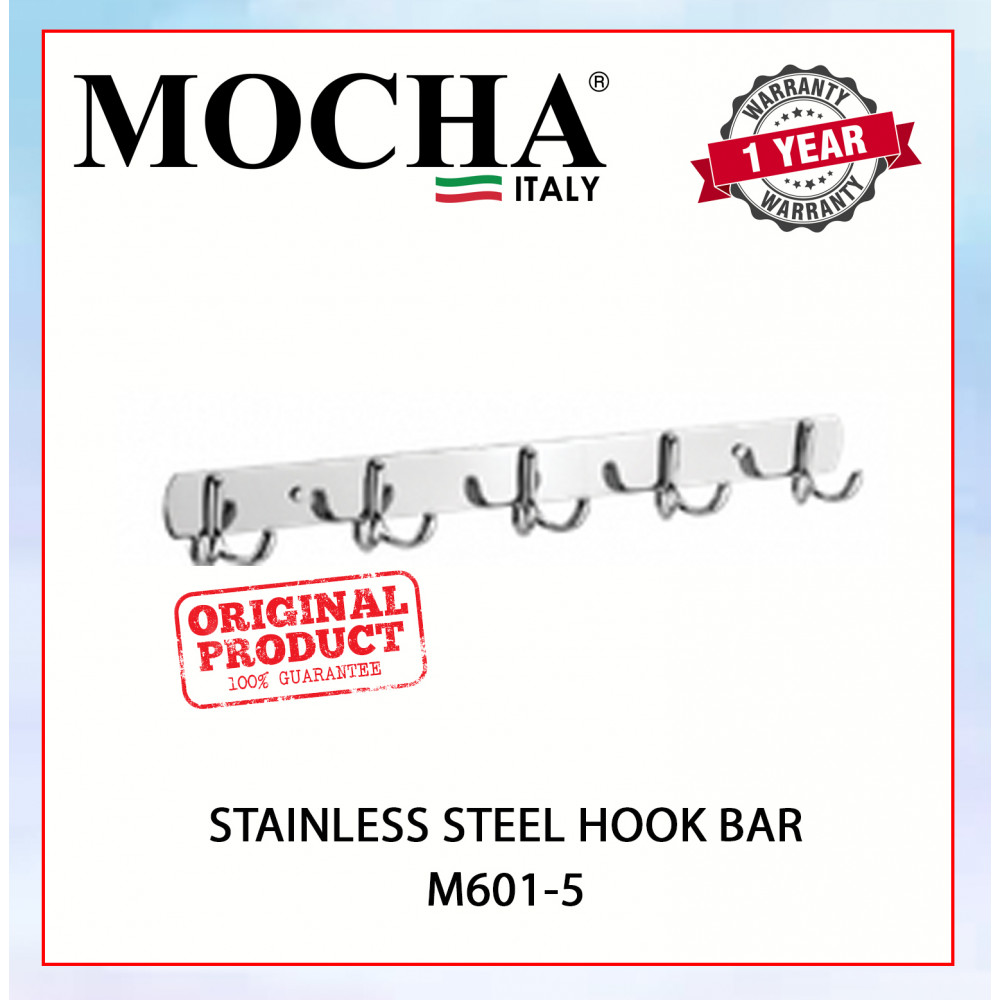 MOCHA STAINLESS STEEL HOOK BAR M601-5 #BATANG CANGKUK#勾杆 MOCHA STAINLESS STEEL HOOK BAR M601-5 #BATANG CANGKUK#勾杆