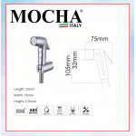 MOCHA BIDET (ABS) M66-CR #KEPALA PAIP AIR TANGAN TEKANAN KUAT#压手持水龙头