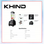 KHIND 2L BLENDER PRO (BLACK) BL2000P #PENGISAR#搅拌机