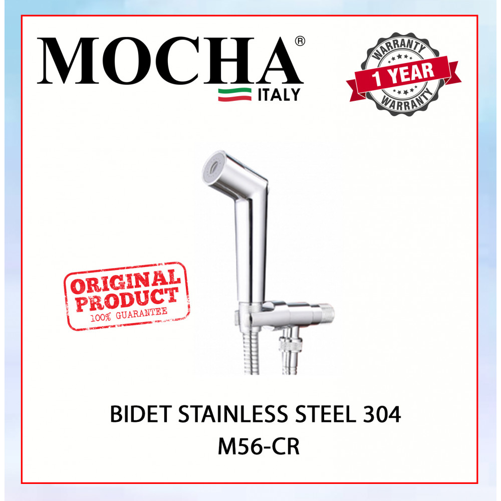 MOCHA BIDET STAINLESS STEEL 304 M56-CR #WASHROOM TOILET WASHING CLEANING ACCESSORIES#PAIP AIR KEPALA#水龙头 MOCHA BIDET STAINLESS STEEL 304 M56-CR #WASHROOM TOILET WASHING CLEANING ACCESSORIES#PAIP AIR KEPALA#水龙头