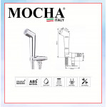 MOCHA BIDET STAINLESS STEEL 304 M56-CR #WASHROOM TOILET WASHING CLEANING ACCESSORIES#PAIP AIR KEPALA#水龙头