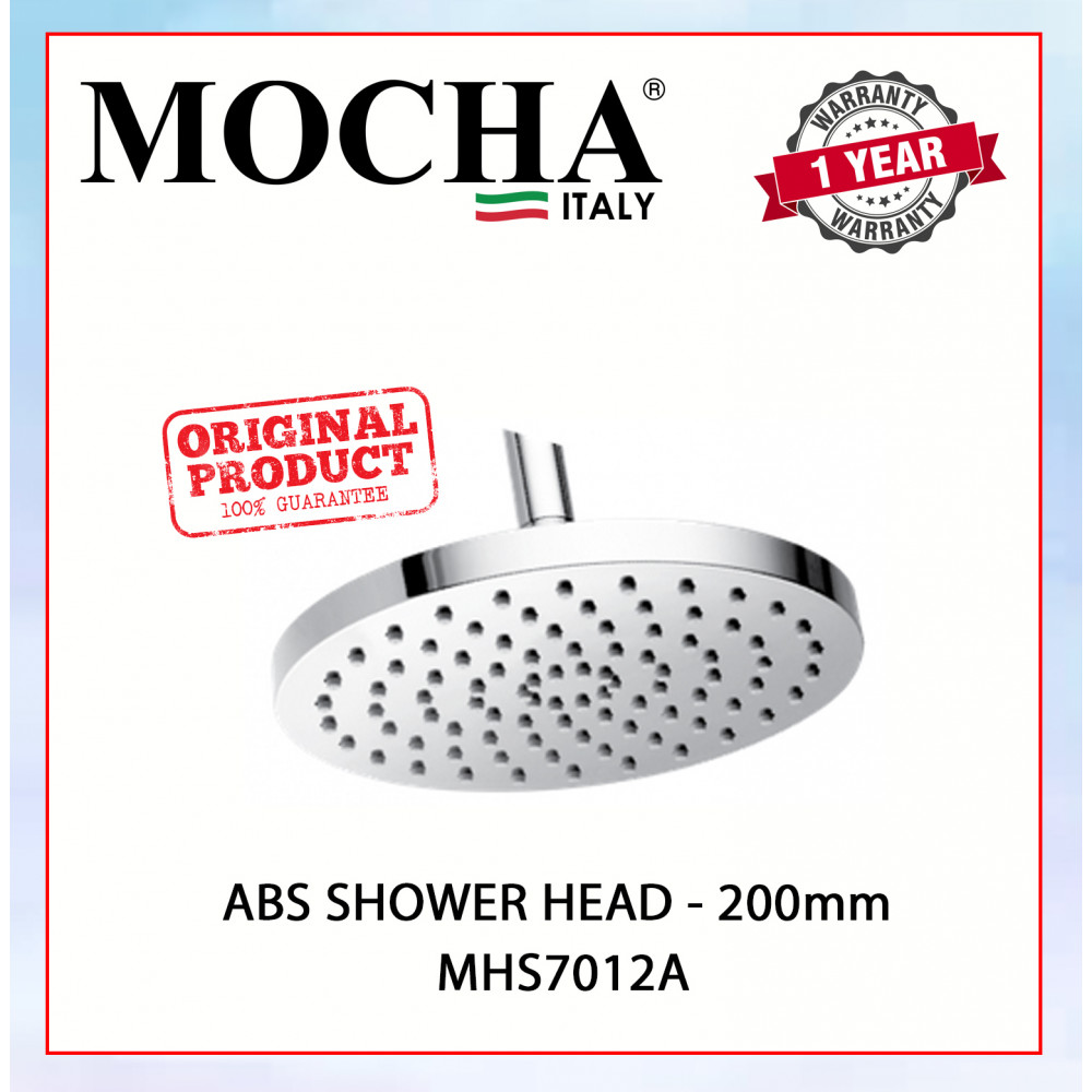 MOCHA ABS SHOWER HEAD - 200mm MHS7012A #KEPALA PANCURAN#花洒