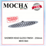 MOCHA SHOWER HEAD GLOSS FINISH - 250mm MHS1063 #KEPALA PANCURAN#花洒