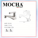 MOCHA BASIN TAP STAINLESS STEEL 304 M4503ASS #PAIP BESEN SESUAI UNTUK KAUNTER#水龙头