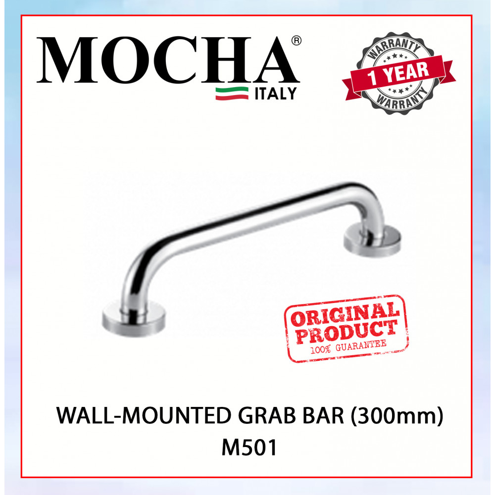 MOCHA WALL-MOUNTED GRAB BAR (300mm)  M501#PEMAGANG TANDAS#防滑防摔全銅浴缸把手