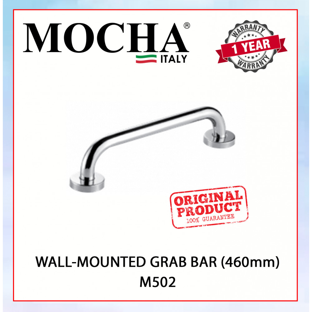 MOCHA WALL-MOUNTED GRAB BAR (460mm) M502 #PEMAGANG TANDAS#防滑防摔全銅浴缸把手 MOCHA WALL-MOUNTED GRAB BAR (460mm) M502 #PEMAGANG TANDAS#防滑防摔全銅浴缸把手
