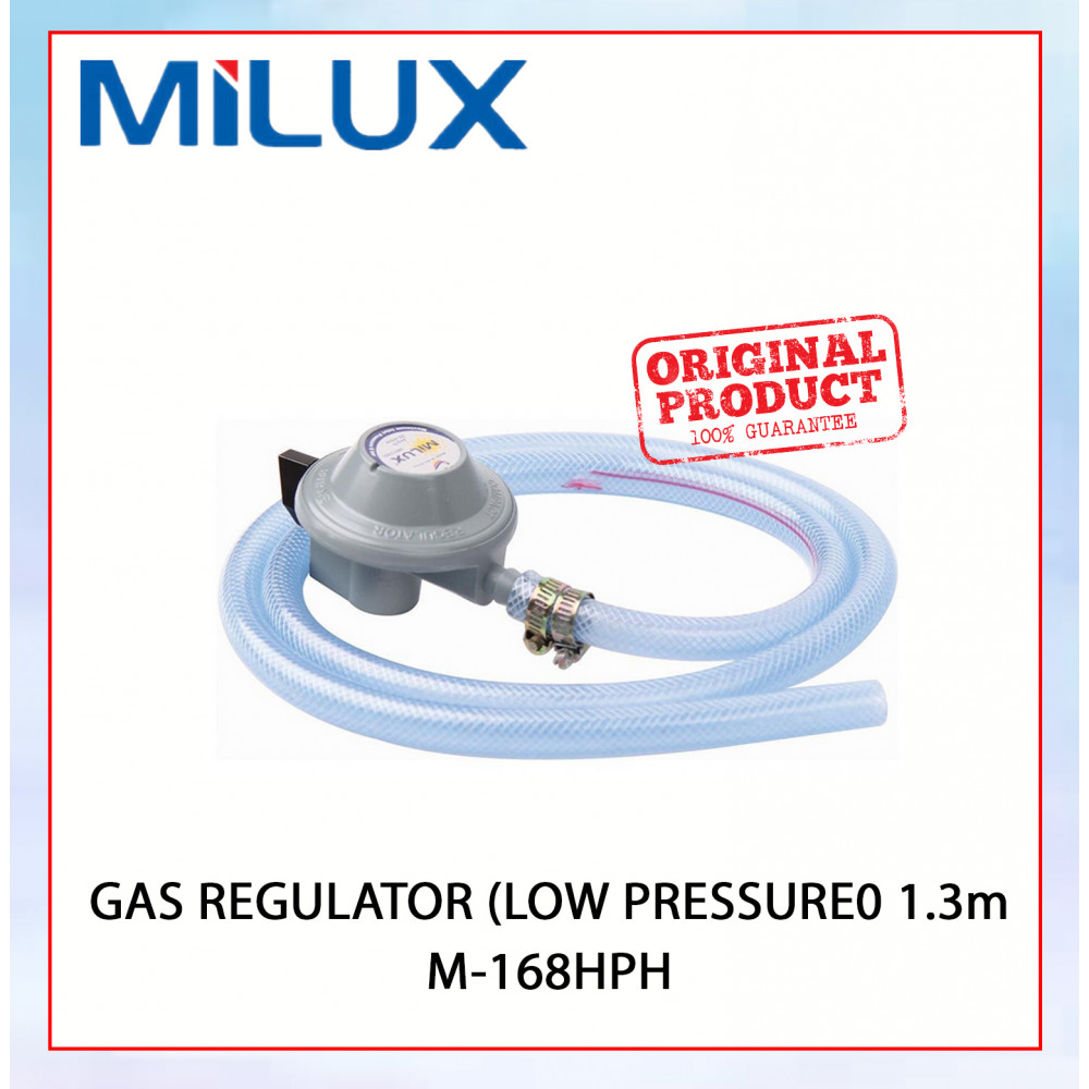 MILUX GAS REGULATOR (LOW PRESSURE0) 1.3m M-168HPH #GAS PAIP KEPALA#低压气体调节器 MILUX GAS REGULATOR (LOW PRESSURE0) 1.3m M-168HPH #GAS PAIP KEPALA#低压气体调节器