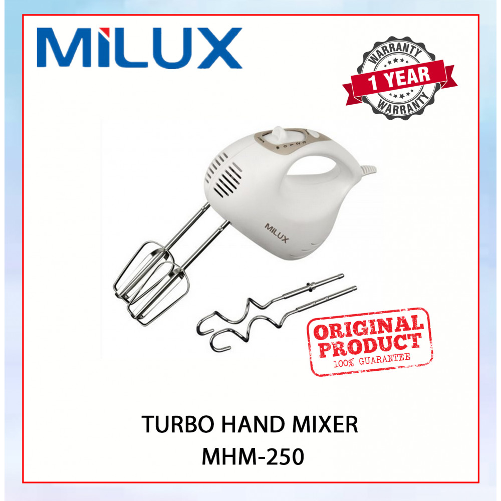 MILUX TURBO HAND MIXER 3 SPEED - MHM-250 #MESIN PENGADUN TANGAN#涡轮手动搅拌机