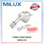 MILUX TURBO HAND MIXER 3 SPEED - MHM-250 #MESIN PENGADUN TANGAN#涡轮手动搅拌机