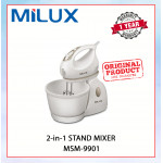 MILUX 2-In-1 STAND MIXER (WHITE) MSM-9901 #PENGADUN BERDIRI#立式搅拌机