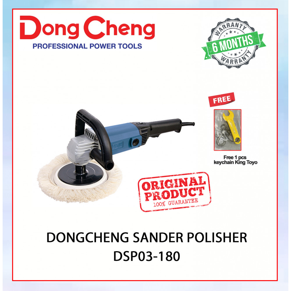Dongcheng Sander Polisher  DSP03-180*Free 1 pcs  keychain King Toyo#grinder#grindersander#grinderdongcheng