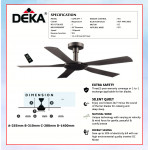 DEKA CEILING FAN (56'') MAGNESIUM CONCEPT 1 #KIPAS SILING#风扇