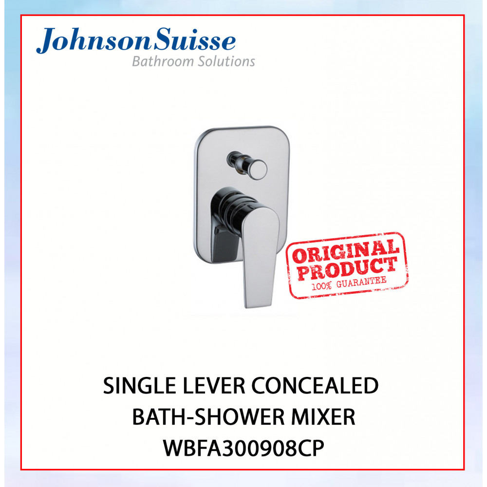 JOHNSON SUISSE SINGLE LEVER CONCEALED BATH-SHOWER MIXER - WBFA300908CP #PANCURAN MANDIAN PANAS DAN SEJUK#墙式单把拉沐浴混合阀暗装沐浴龙