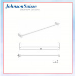 JOHNSON SUISSE DESIGN TOWEL RACK 600mm - WBBA100254CP  #BAR TUALA#毛巾杆