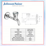 JOHNSON SUISSE RAVENNA WALL LONG BIB TAP - WBFA300525CP #PAIP AIR TANDAS BILIK MANDI#水龙头