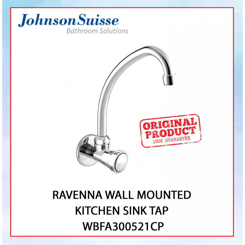 JOHNSON SUISSE RAVENNA WALL MOUNTED KITCHEN SINK TAP - WBFA300521CP #KERAN DAPUR#厨房水龙头