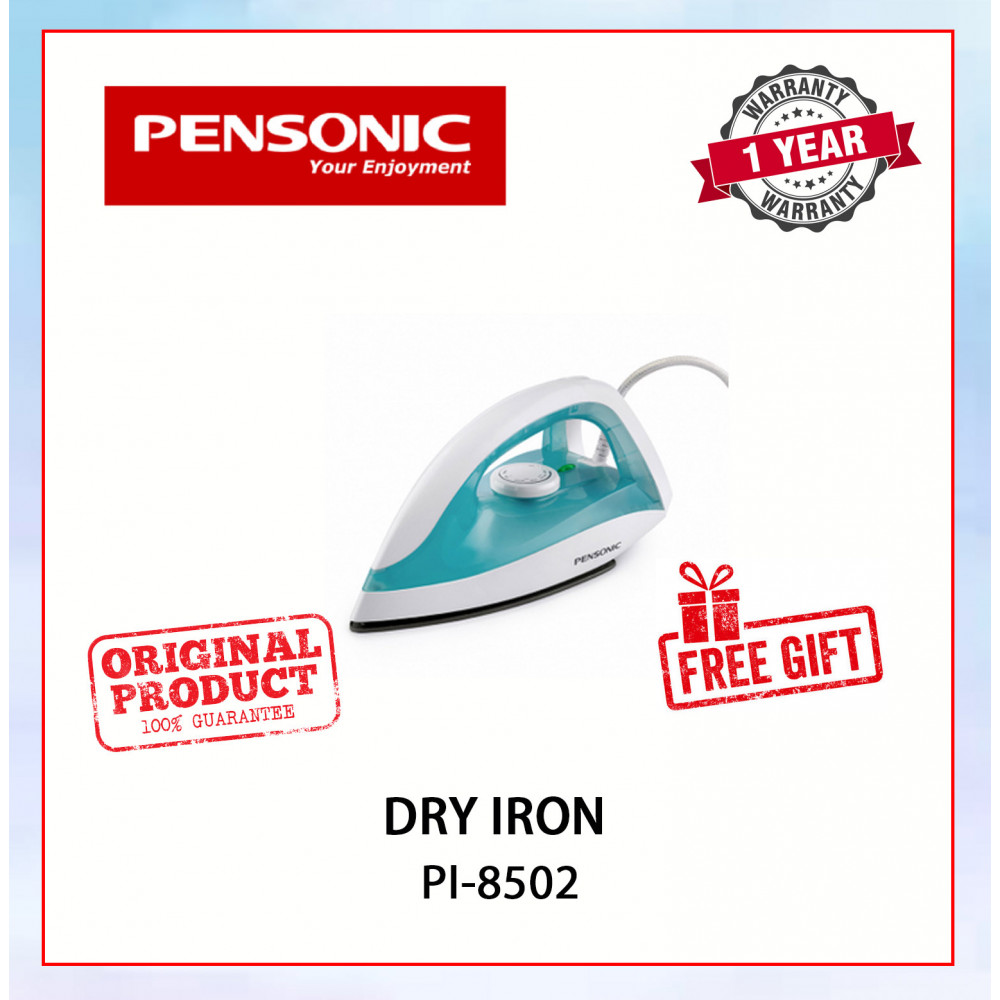 PENSONIC DRY IRON 1430W (BLUE) PI-8502 #SETERIKA#烫斗 PENSONIC DRY IRON 1430W (BLUE) PI-8502 #SETERIKA#烫斗