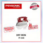 PENSONIC DRY IRON 1430W (RED) PI-500 #CLOTHES IRON#SETERIKA#电烫斗