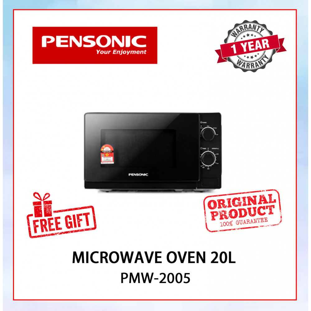 PENSONIC MICROWAVE OVEN 20L (BLACK) PMW-2005 #KETUHAR ELEKTRIK OVEN#微波炉