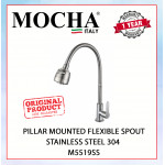 mocha Pillar Mounted Flexible Spout Stainless  Steel 304 M5519SS