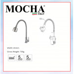 mocha Pillar Mounted Flexible Spout Stainless  Steel 304 M5519SS