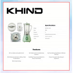 KHIND 1L BLENDER (SPRING GREEN) BL1012 #PENGISAR#搅拌机