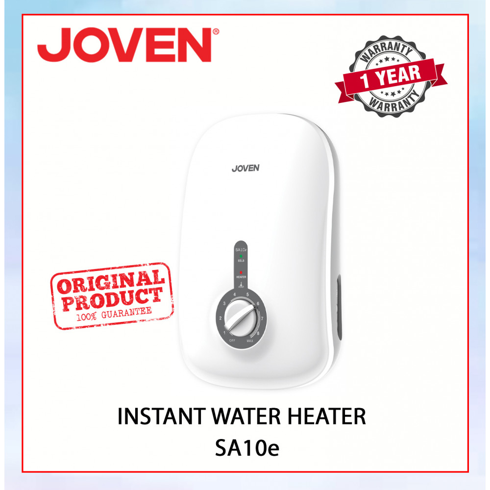 Joven SA10e (SLIDER BAR) Instant Water Heater Without Pump (WHITE COLOR)