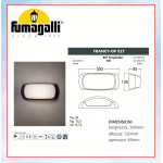 Fumagalli Francy OP Black/Grey Opal E27#Wall Light#Wall Lamp#Lampu Dinding