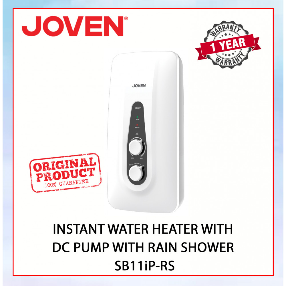 JOVEN INSTANT WATER HEATER WITH  DC PUMP WITH RAIN SHOWER SB11iP - RS #PANCURAN HUJAN#花洒