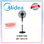 MIDEA STAND FAN 16" (BLACK) MF-16FS15F #KIPAS BERDIRI#风扇