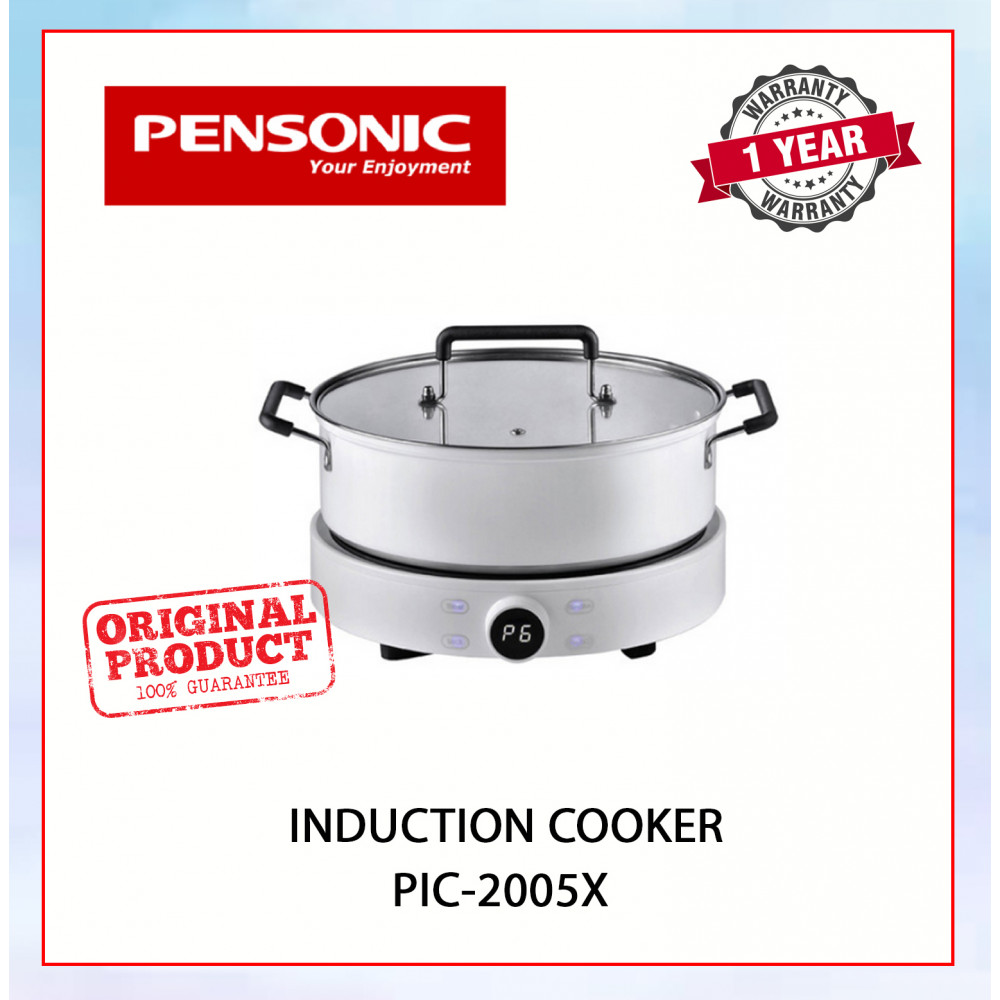 PENSONIC INDUCTION COOKER *FREE POT (WHITE) PIC-2005X #MASAKAN ARUHAN#电磁炉 PENSONIC INDUCTION COOKER *FREE POT (WHITE) PIC-2005X #MASAKAN ARUHAN#电磁炉