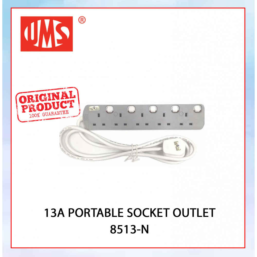 UMS 13AMP PORTABLE SWITCHED SOCKET OUTLET 2Y 8513-N # MULTI PLUGS#电源扩展器多插头座 UMS 13AMP PORTABLE SWITCHED SOCKET OUTLET 2Y 8513-N # MULTI PLUGS#电源扩展器多插头座