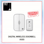 YETPLUS A303 100M Wireless Digital DOOR BELL Plug-in type (BLACK/WHITE) Casing#LOCENG PINTU#门铃